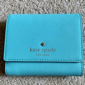 Kate spade Turquoise Tri Fold Wallet